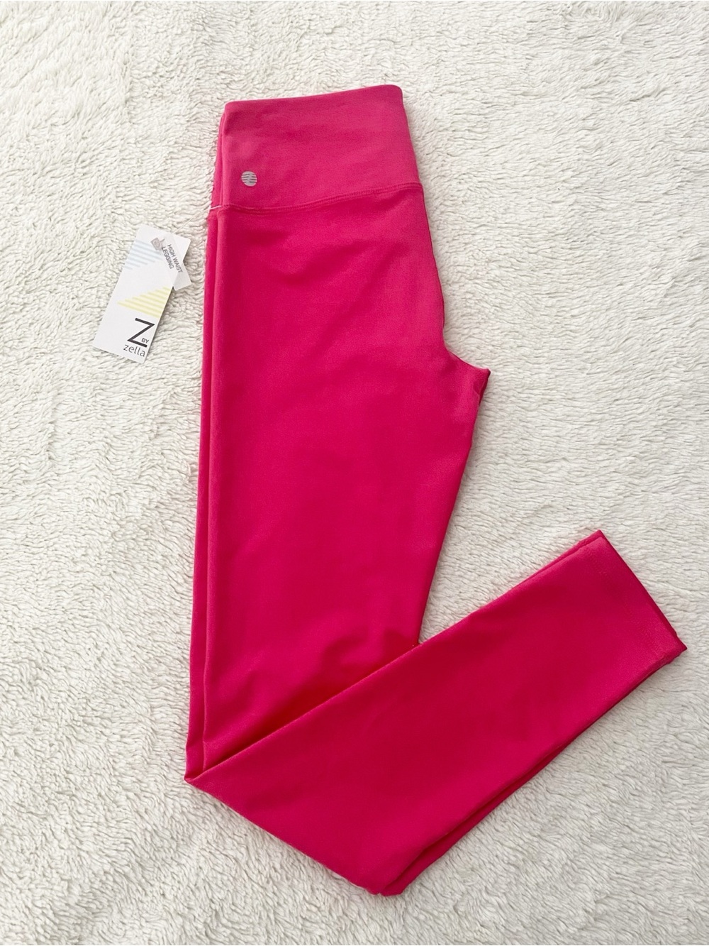 Z By Zella Hot Pink High Waist Leggings  Size Small NWT